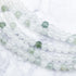 4mm White Jadeite Bead Strand V14