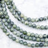 6mm Green Zebra Jasper Bead Strand E10