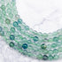 6mm Green Fluorite Bead Strand T16