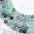 6mm Rainbow Fluorite Bead Strand K12