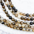 6mm Brown Banded Agate Bead Strand S10