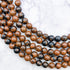 6mm Mahogany Obsidian Bead Strand D8