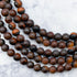 6mm Frosted Red Tiger's Eye Bead Strand Y12