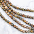 4mm Red Leopard Skin Jasper Strand N7