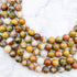 8mm Orange River Jasper Bead Strand L24