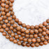 8mm Copper Goldstone Bead Strand C10