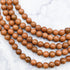 6mm Copper Goldstone Bead Strand V8