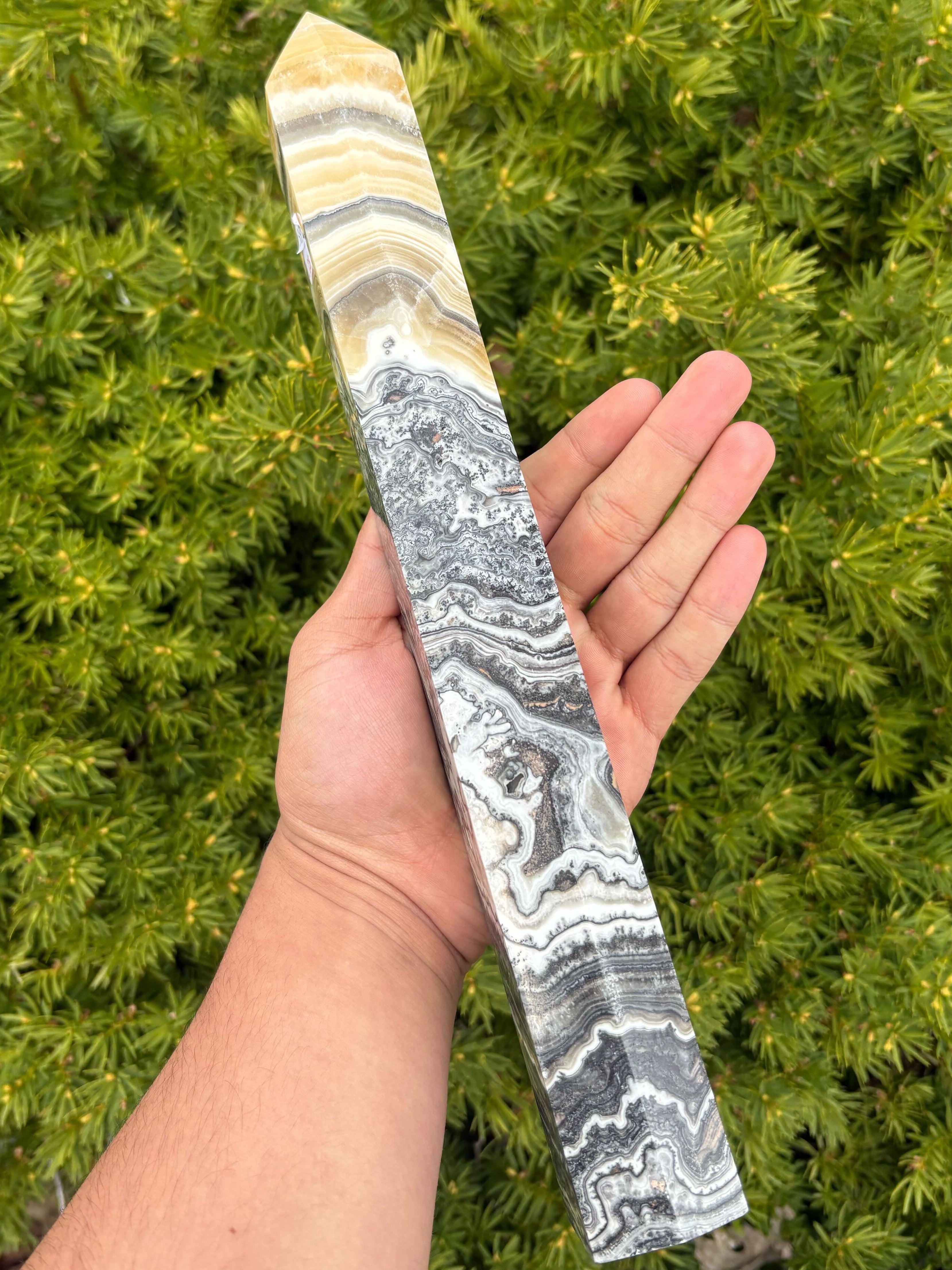 13 Inch Dendritic Calcite Tower $128