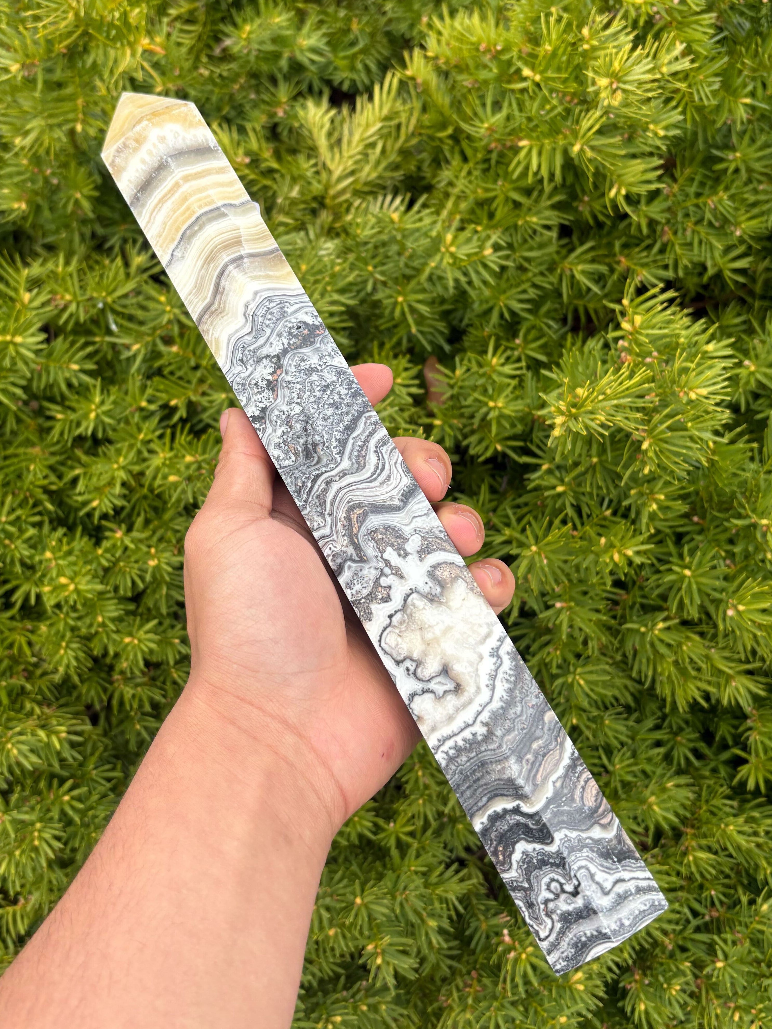 13 Inch Dendritic Calcite Tower $128