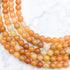 6mm Orange Aventurine Bead Strand V8