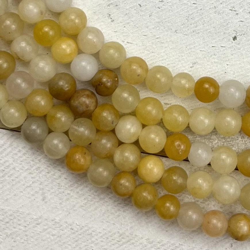 4mm Yellow Aventurine Bead Strand