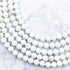 6mm White Magnesite Bead Strand A12