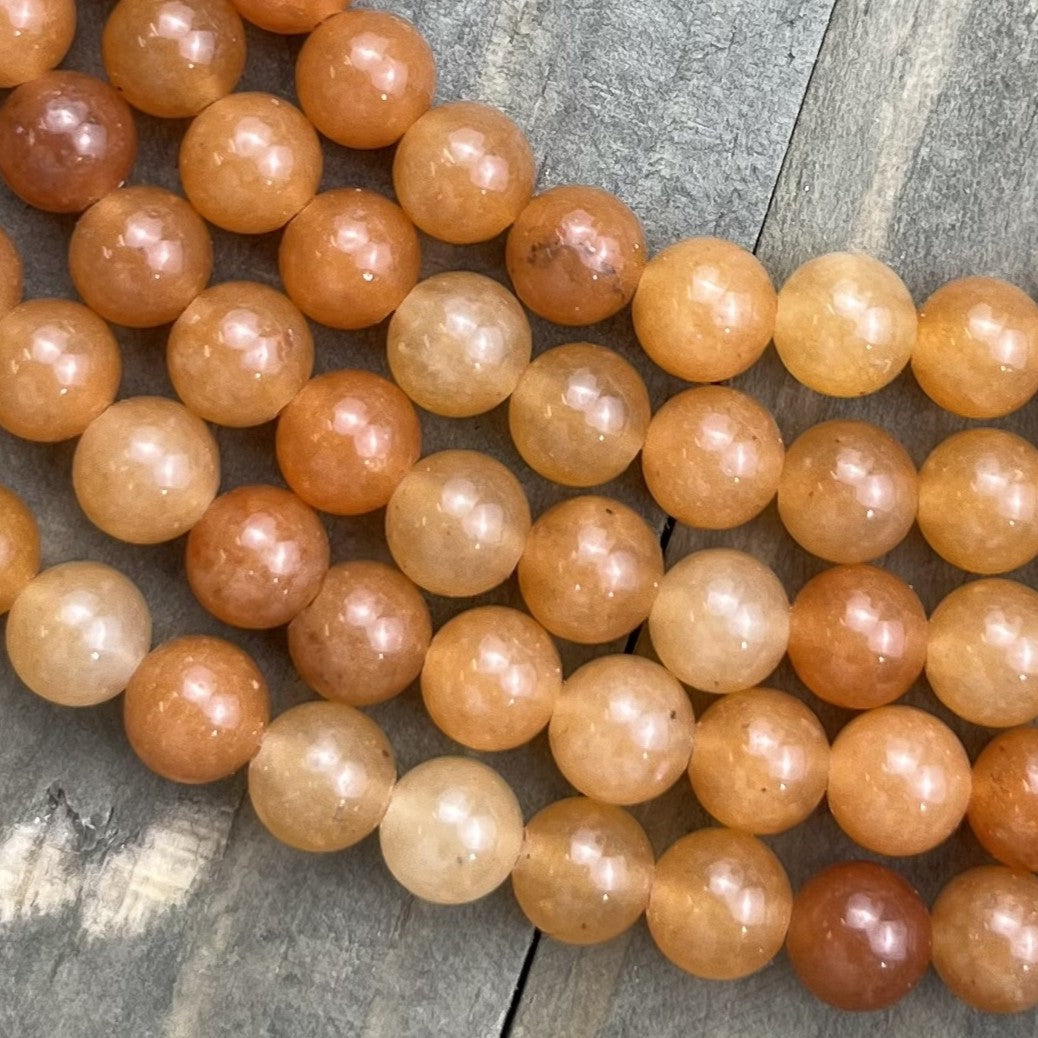 6mm Red Aventurine Bead Strand