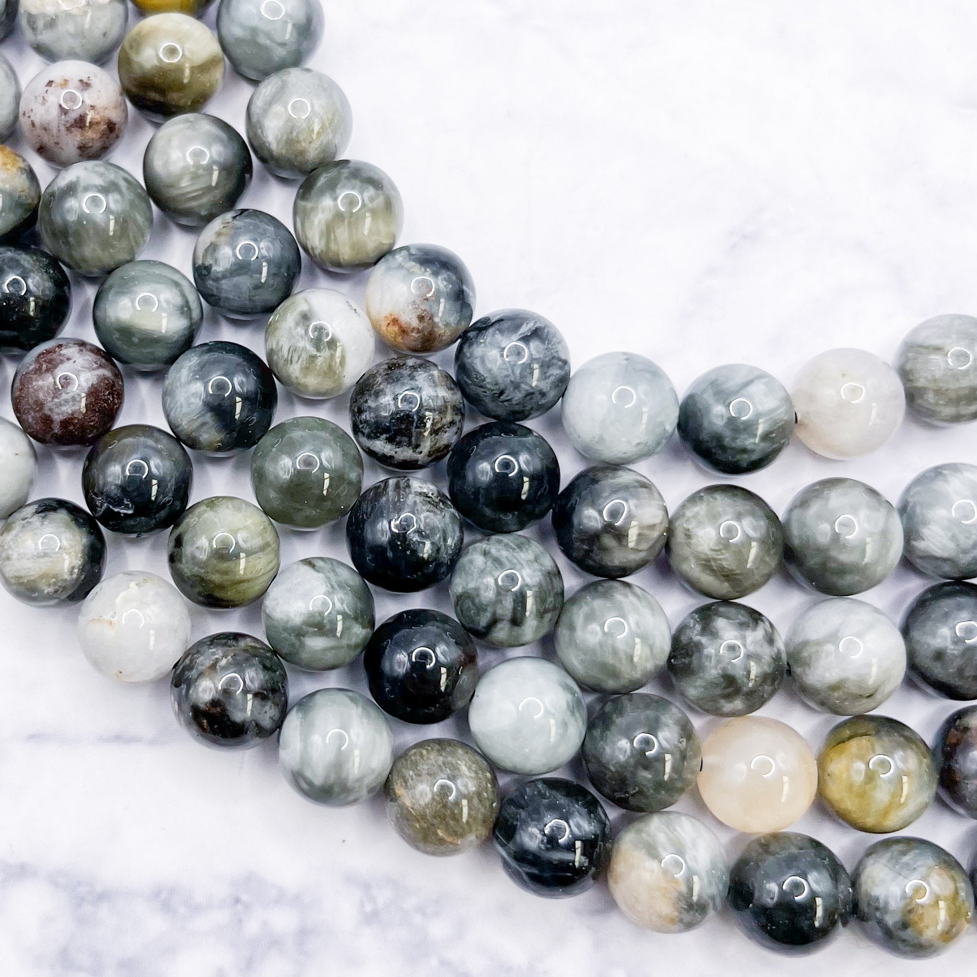8mm Eagle Eye Bead Pack (10 Beads) A4