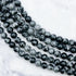 4mm Snowflake Obsidian Bead Strand W8