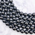 8mm Jet Bead Strand E29