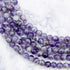 4mm Chevron Amethyst Bead Strand J12