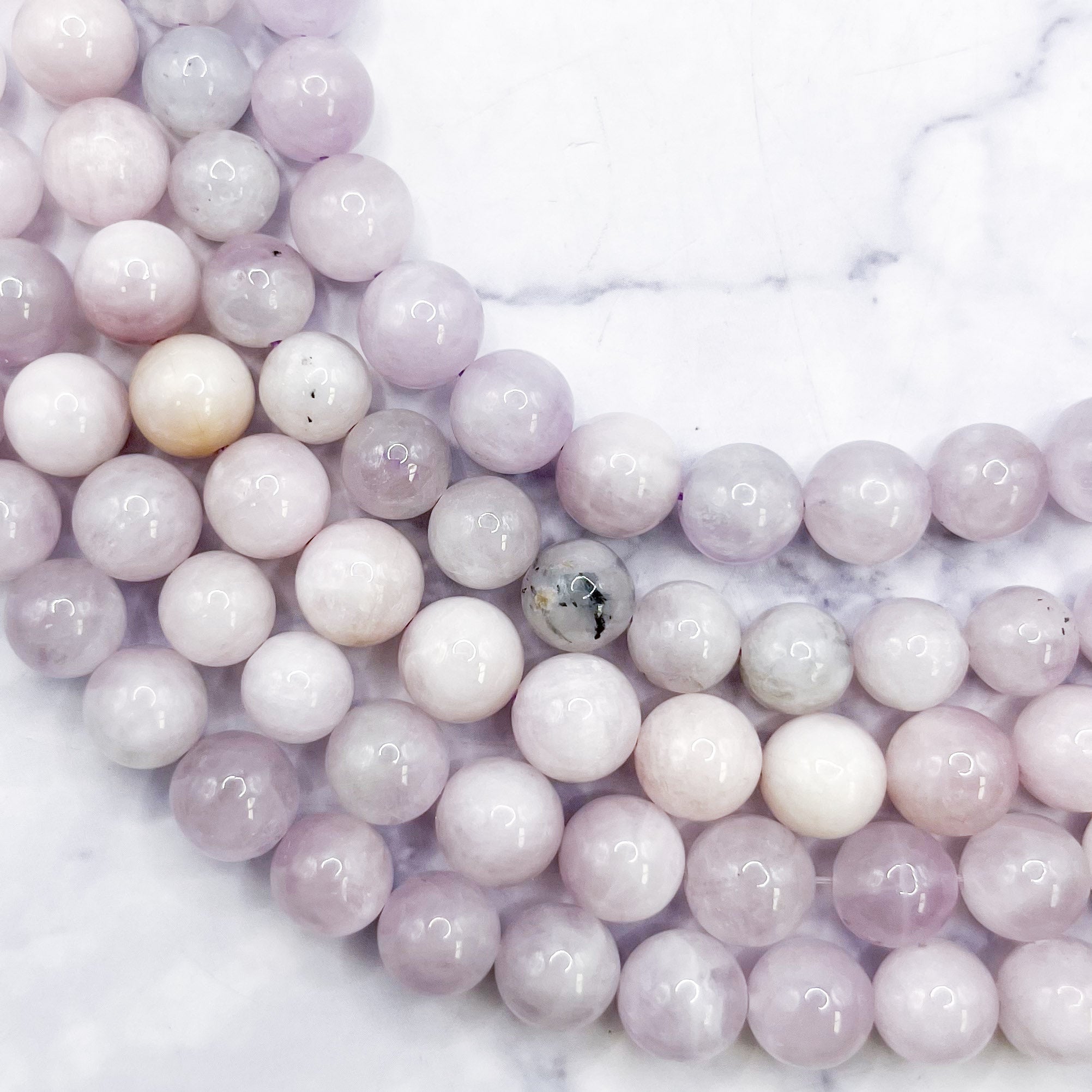 8mm Kunzite Bead Half Strand S30