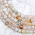 8mm Flower Agate Bead Half Strand F15