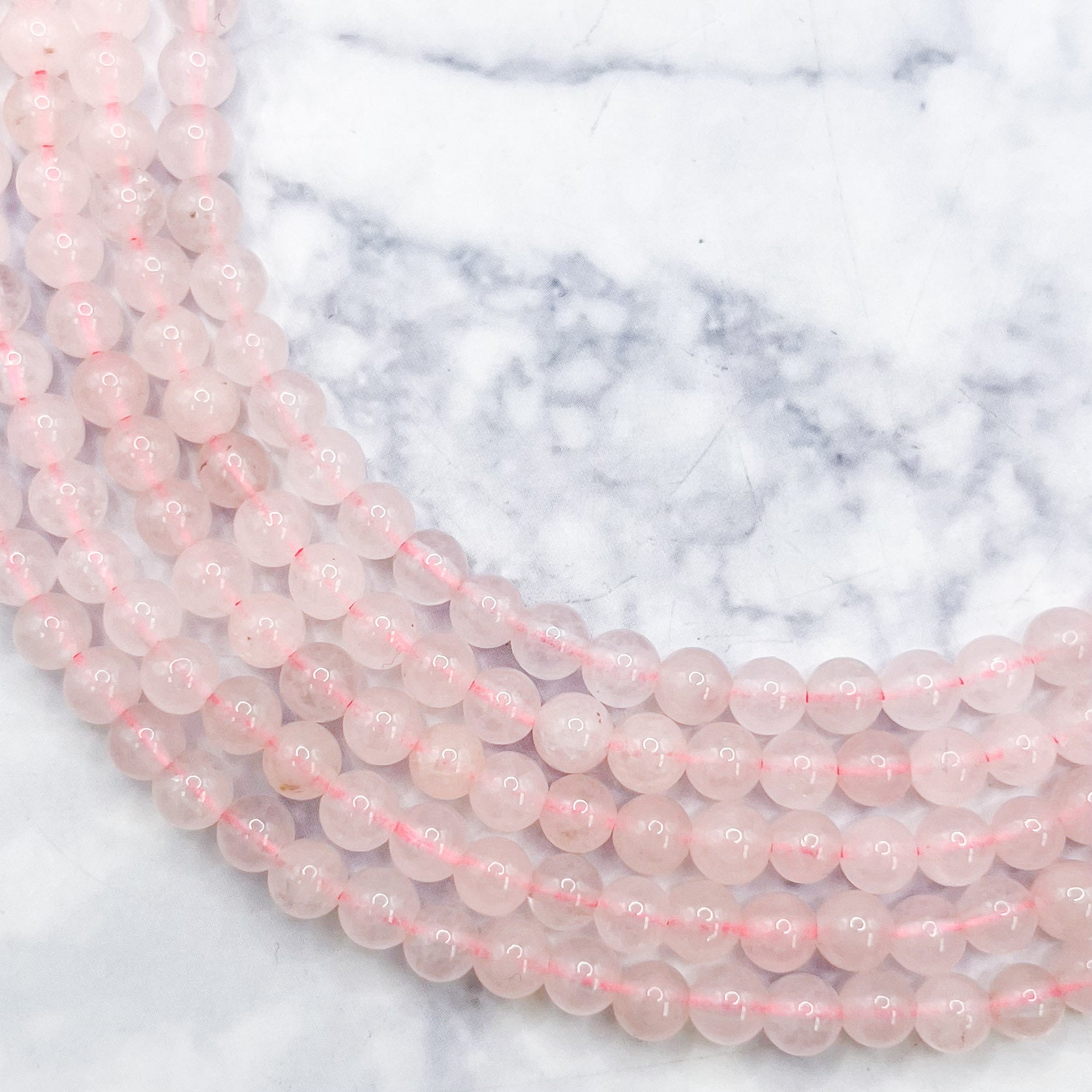 4mm Rose Quartz Bead Strand B6