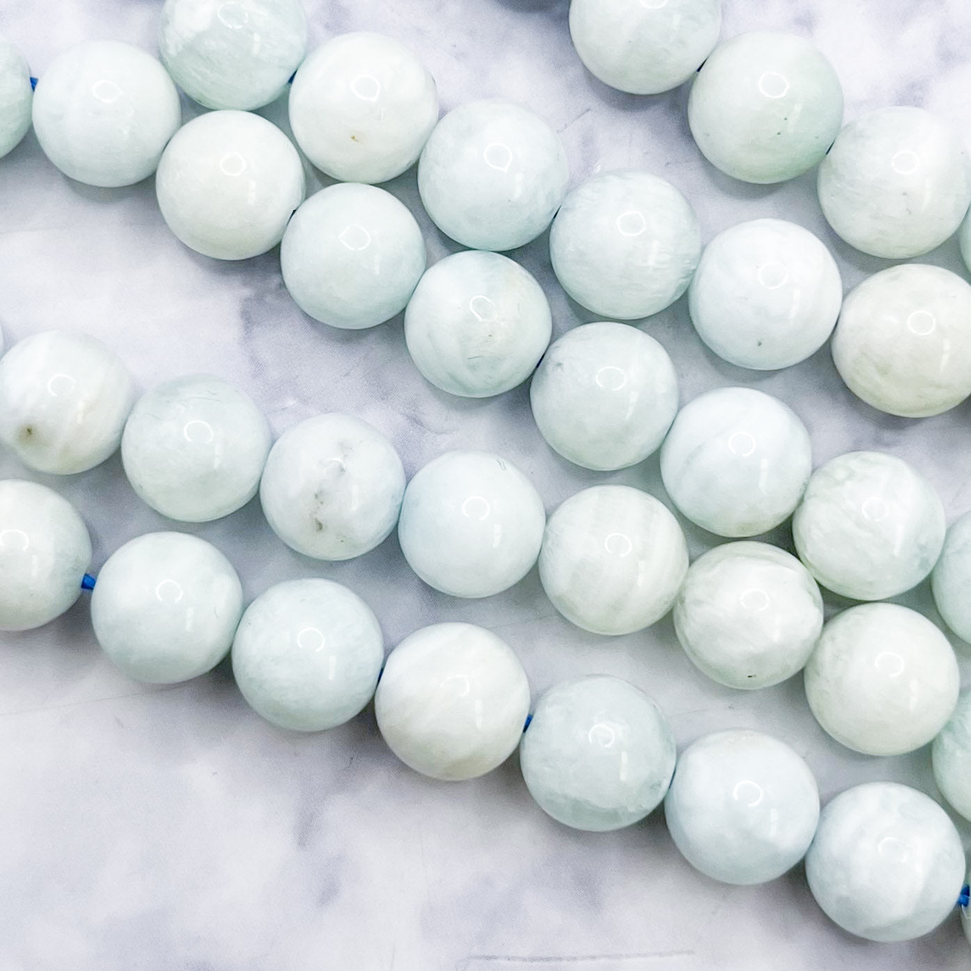 8mm Hemimorphite Bead Half Strand P18