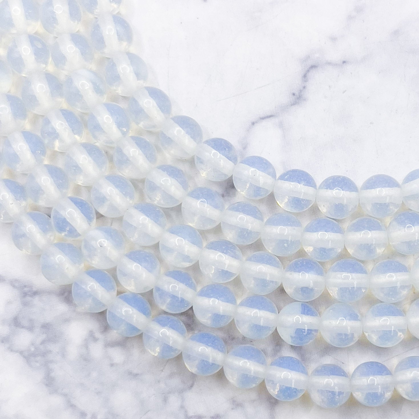 6mm Opalite Bead Strand S6