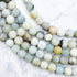 8mm Frosted Multi Amazonite Bead Strand B13