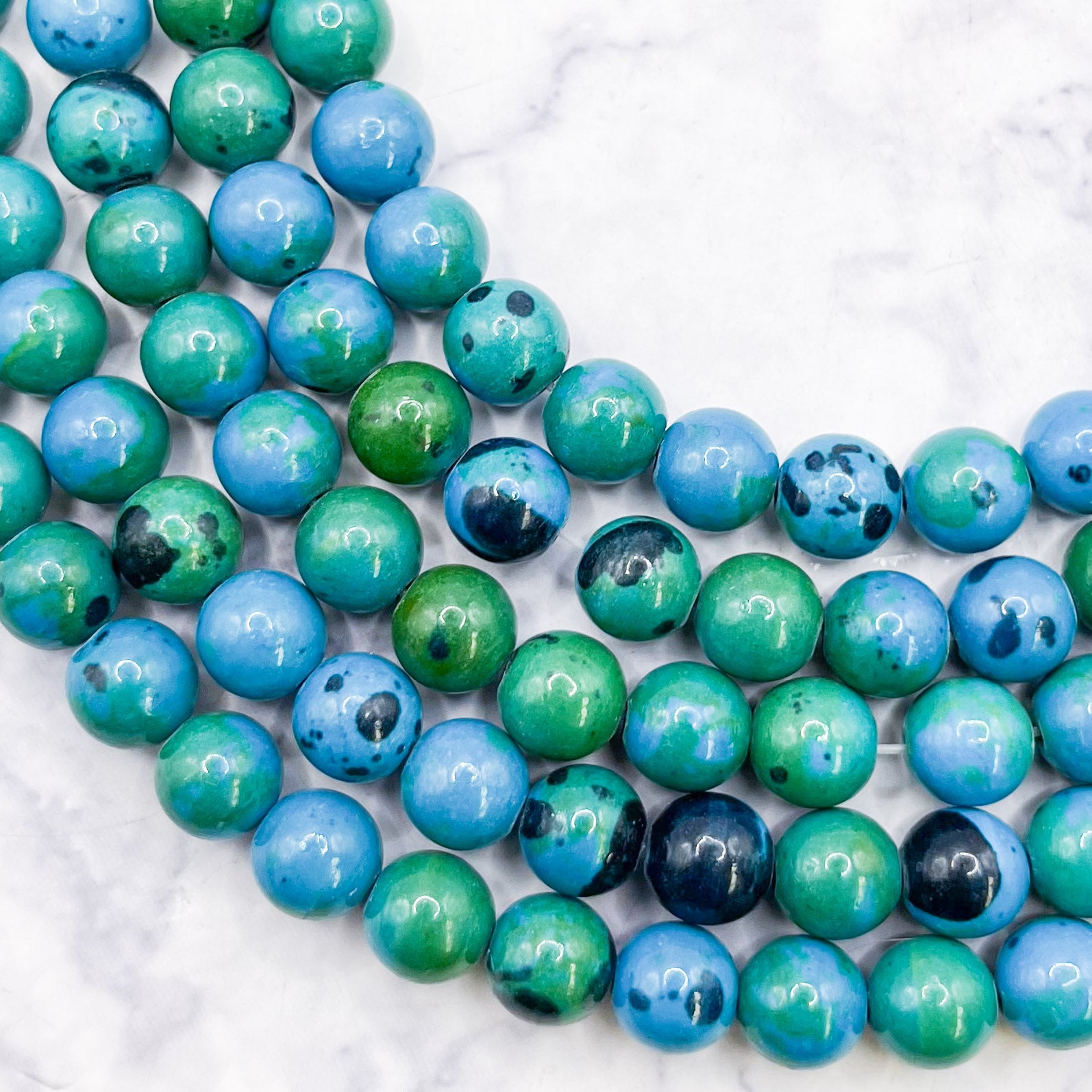 8mm Earth Magnesite Bead Strand P8