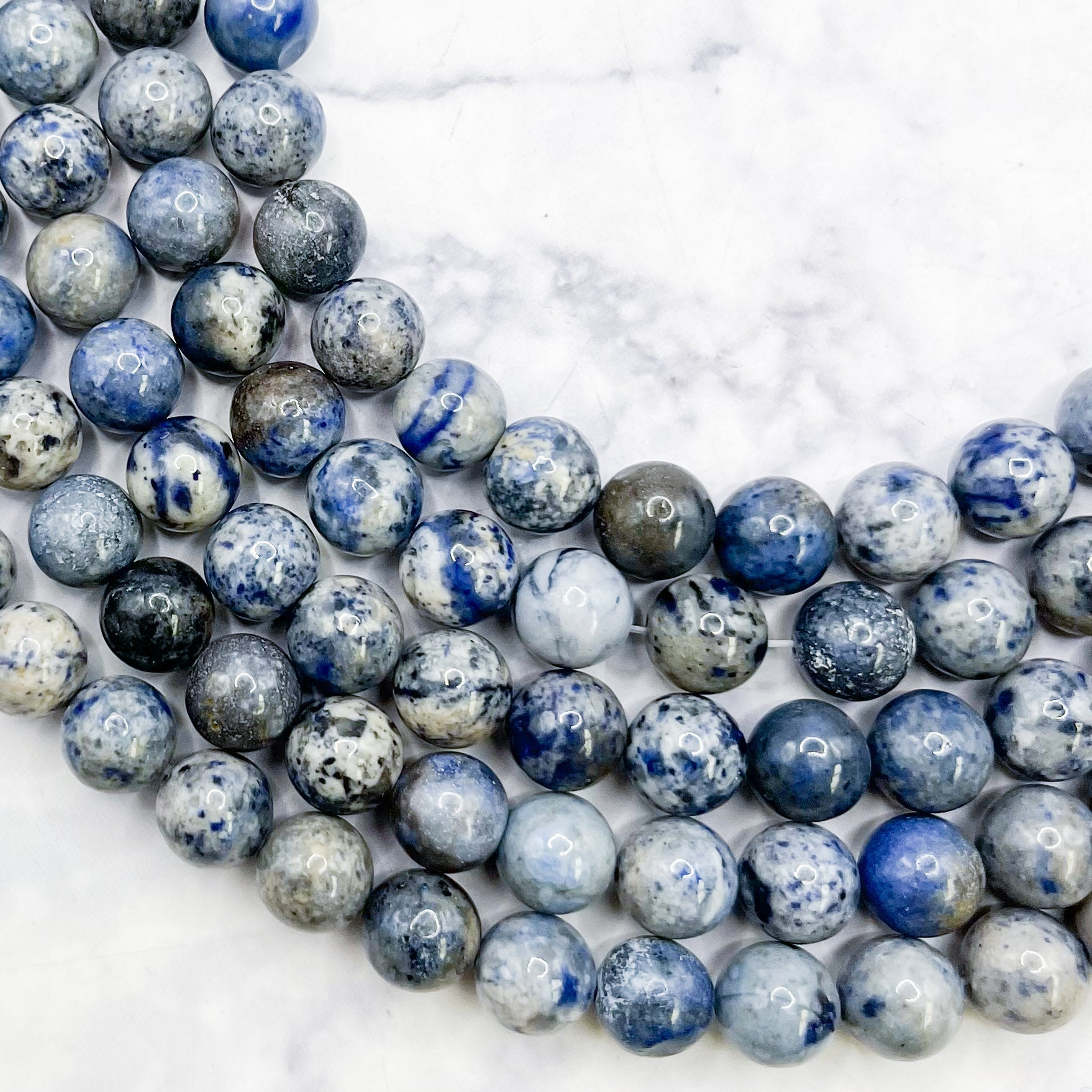 8mm Dumortierite Bead Strand X22