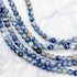 4mm Blue Spot Jasper Bead Strand A5