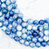 8mm Dyed Blue Phoenix Stone Bead Half Strand A18