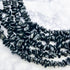 Obsidian Chip Bead Strand W10
