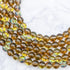 8mm Brown Mermaid Glass Bead Strand A12