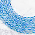 6mm Light Blue Mermaid Glass Bead Strand M10