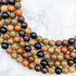 6mm Multicoloured Mixed Wood Bead Strand V10