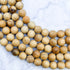 8mm Cedar Wood Bead Strand L12