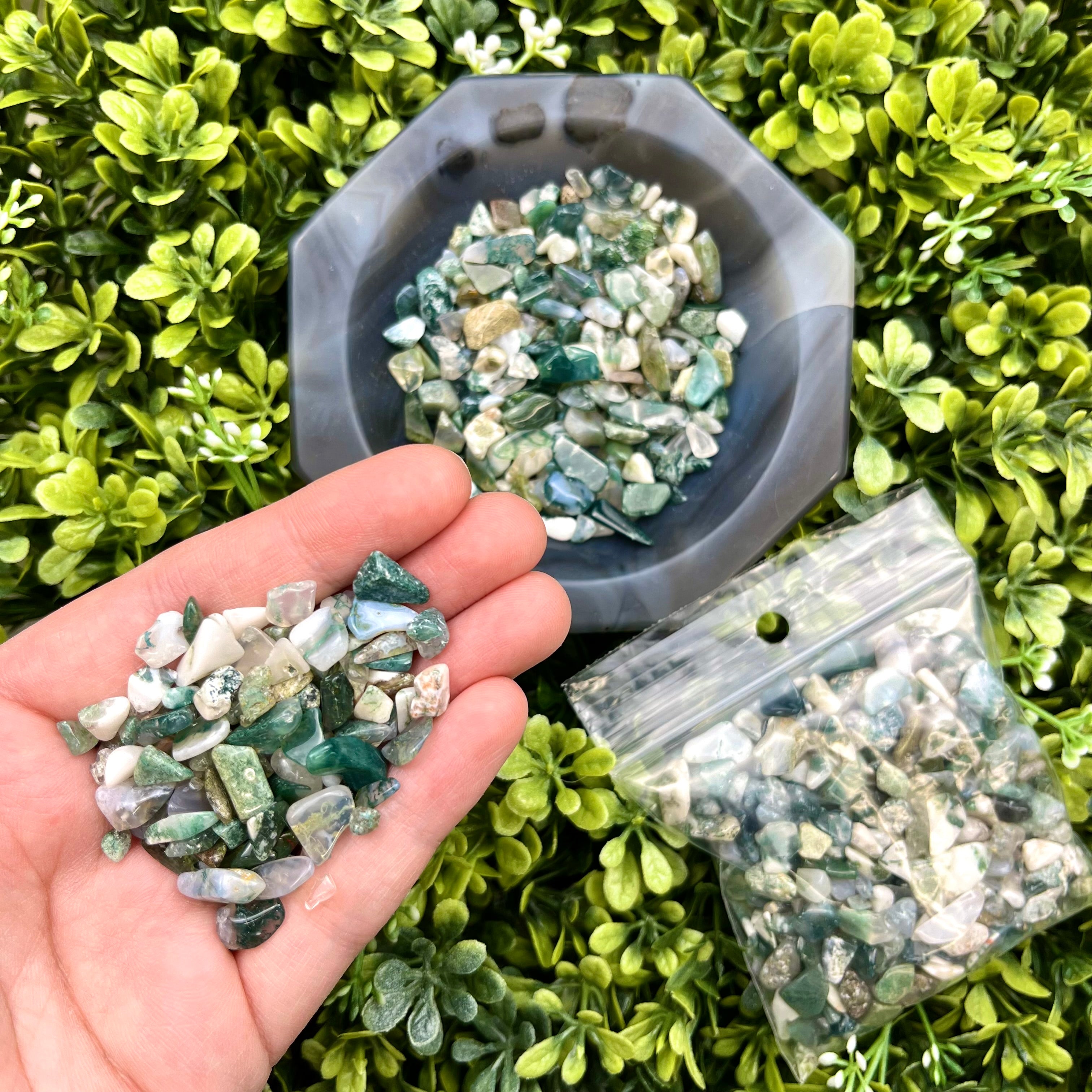 Xsmall Moss Agate Tumble Pack M1
