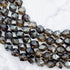 8mm Smoky Quartz Polygon Bead Half Strand A20