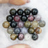 8mm Rainbow Tourmaline Bead Half Strand W22