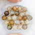 8mm Thousand Layer Quartz Bead Half Strand H18
