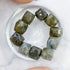 8mm Labradorite Faceted Cube Bead Pack (10 Beads) Y12
