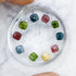 5mm Rainbow Tourmaline Faceted Cube Bead Pack (10 Beads) D55