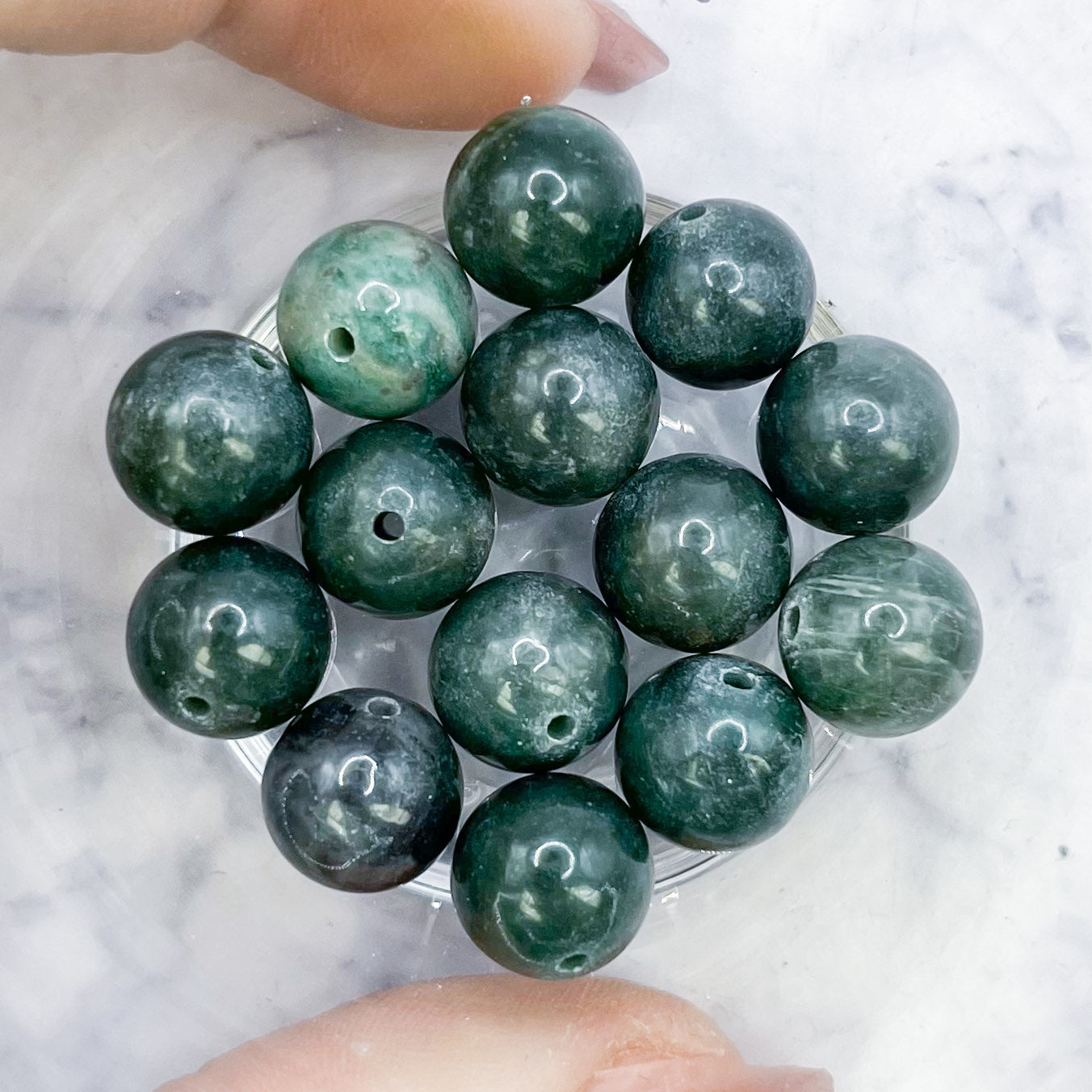 10mm Fuchsite Bead Pack (10 Beads) S8
