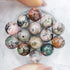 10mm Cobalt Calcite Bead Half Strand F68
