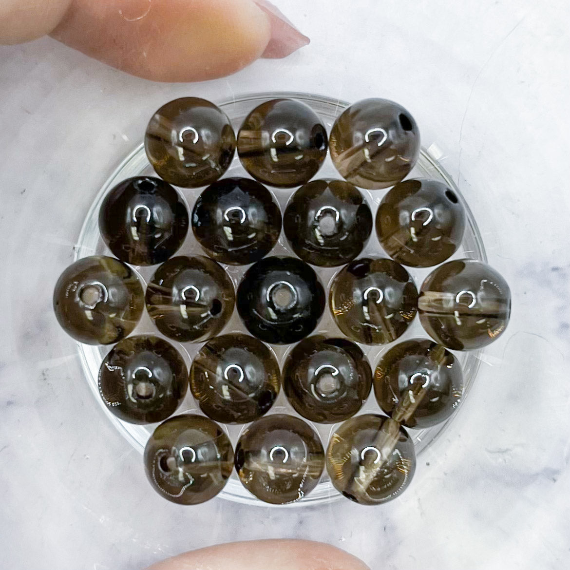 8mm Smoky Quartz Bead Pack (10 Beads) D4