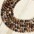 8mm Petrified Wood Bead Strand W20