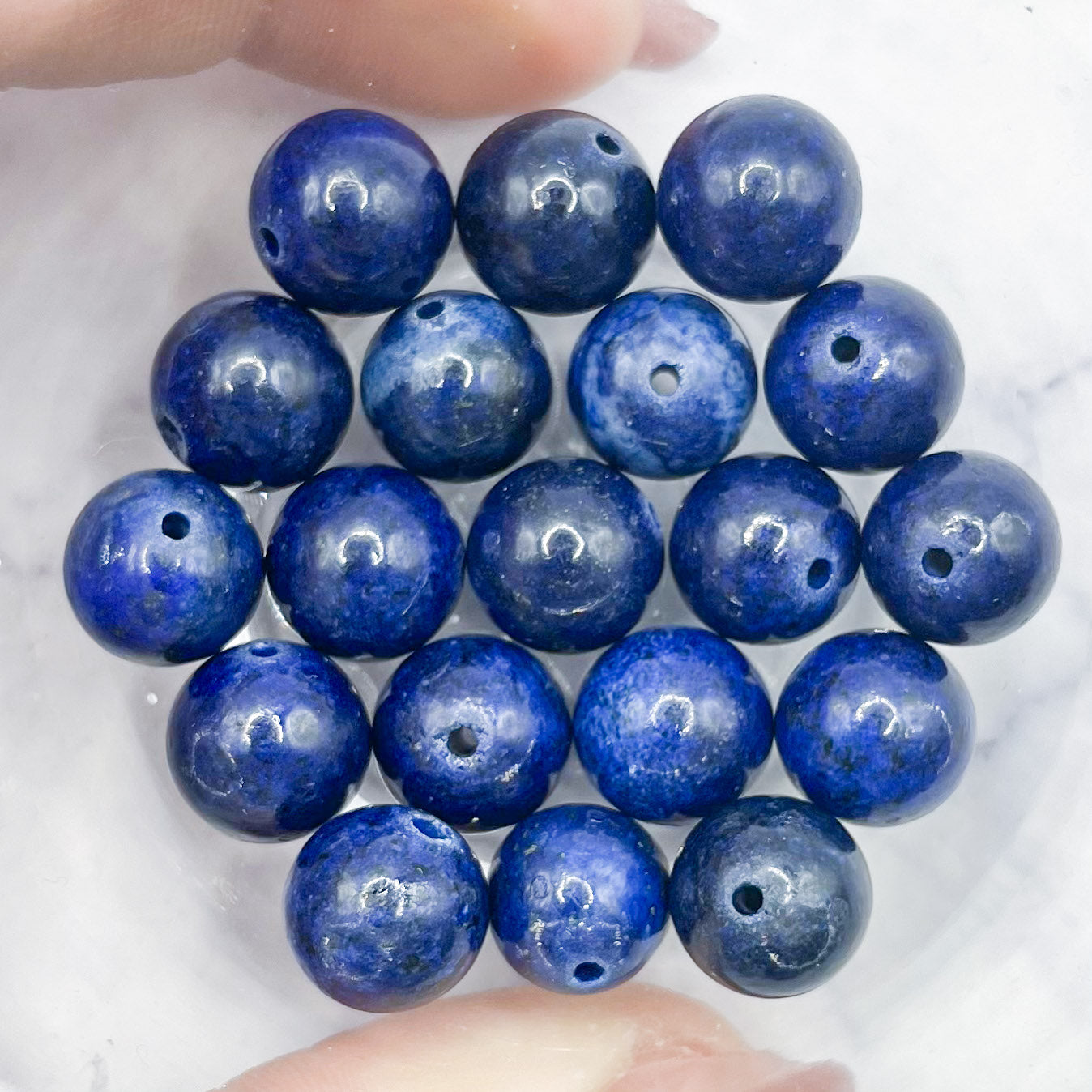 10mm Dyed Lapis Lazuli Bead Pack (10 Beads) D8