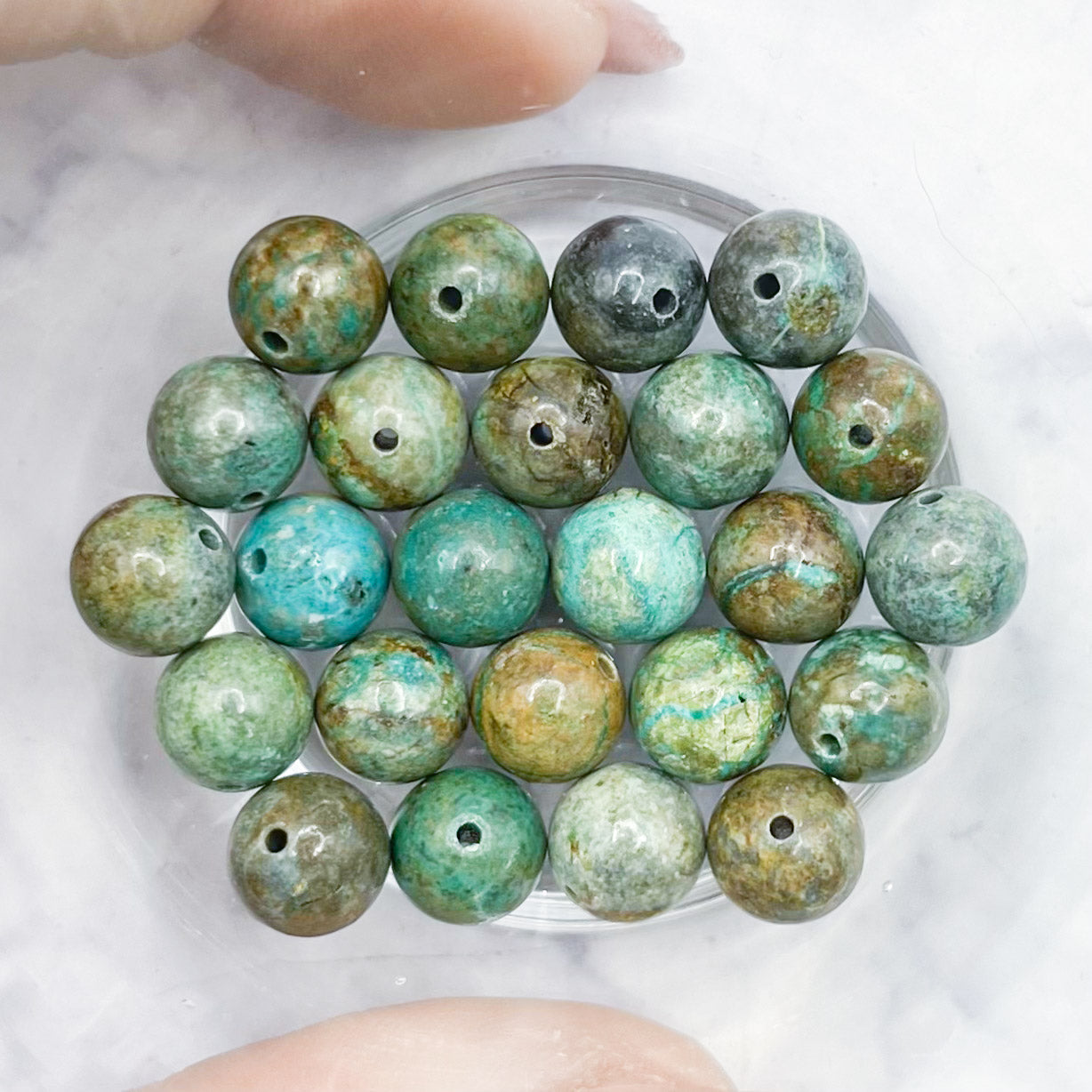 8mm Chrysocolla Bead Pack (6 Beads) A8