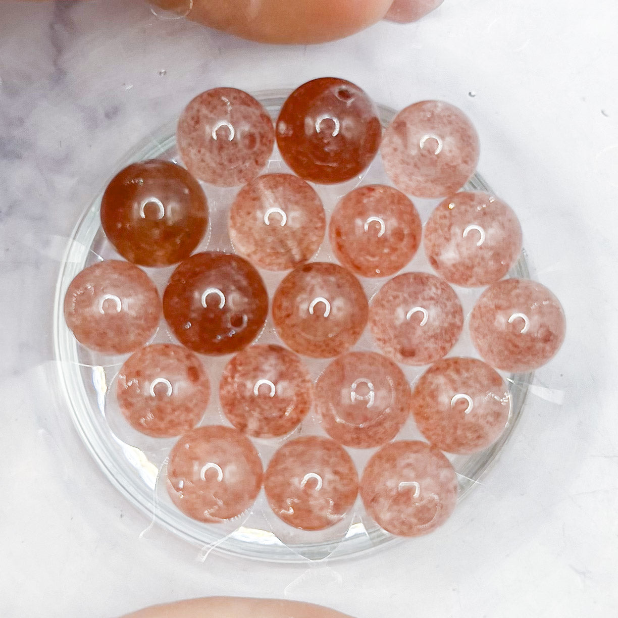 8mm Strawberry Quartz Bead Pack (10 Beads) B4