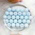 6mm Light Blue Glow in the Dark Bead Half Strand Z6